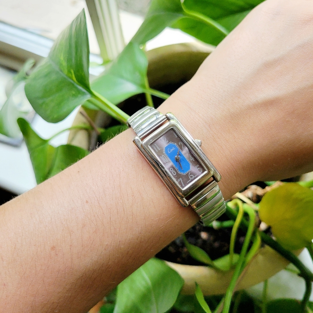 Vintage Limit Silver & Blue Stretch Watch